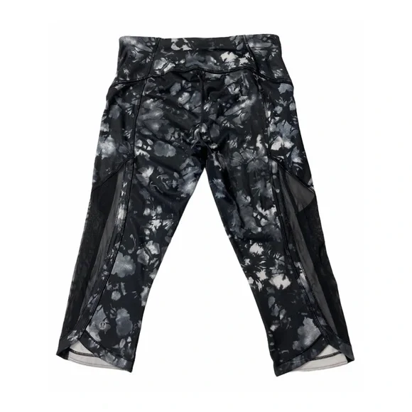 Lululemon Sun Runner Crop Legging Dusk Dye Black - Picture 3 of 7